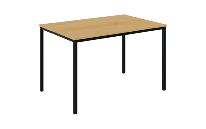 JPT 120 Jídelní stůl 1200 x 800 mm, deska javor horský / podnož černá